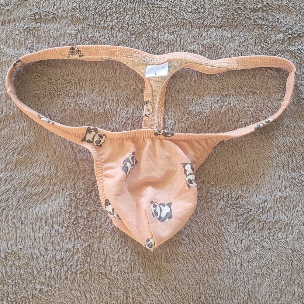 n2n bodywear 'panda' thong, pink (L)